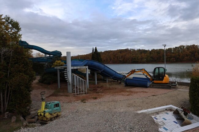 Neue Rutsche F R Strandbad An Der Koberbachtalsperre Werdau Geplant