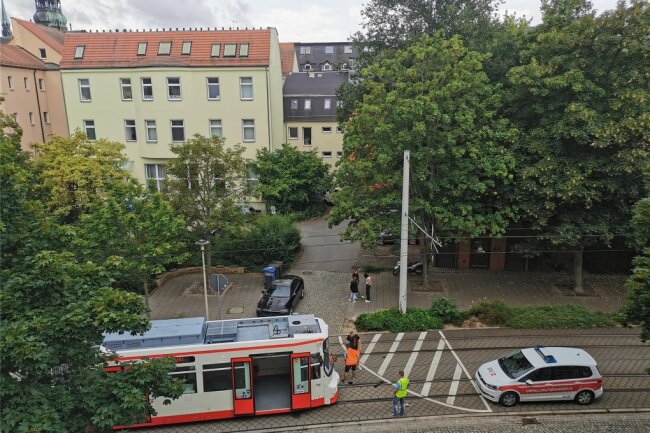 Zwickau Unfall mit Straßenbahn