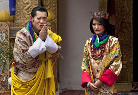 <p>
	Der König des abgelegenen Königreichs Bhutan, Jigme Khesar Namgyel Wangchuck, hat seine Verlobte Jetsun Pema geheiratet.</p>
