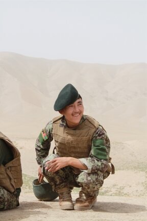 <p>
	Junger Rekrut der Afghanischen Nationalen Armee (ANA).</p>
