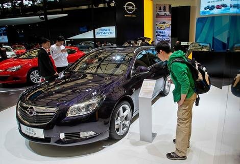 <p>
	Auch Opel ist in China präsent und zeigt dort den Insignia.</p>
