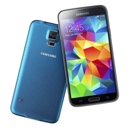 <p>
	Das Galaxy S5 hat einen großen Bildschirm mit einer Diagonale von 5,1 Zoll (12,9 cm), einen Fingerabdruck-Leser und eine 16-Megapixel-Kamera.</p>
