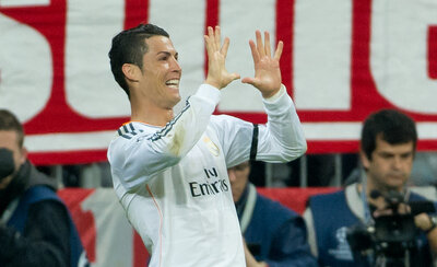 <p>
	Erzielte zwei Treffer: Cristiano Ronaldo.</p>
