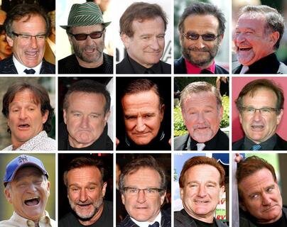 <p>
	Vielseitig und doch unverwechselbar: Die vielen Gesichter des Robin Williams.</p>
