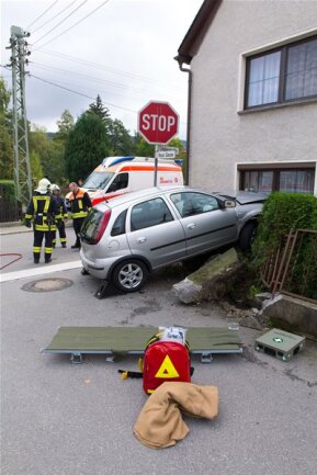 <p>
	Laut Polizei war der 69-jährige Fahrer auf der Lindenstraße in Richtung Ortszentrum unterwegs, als er in einer Linkskurve die Kontrolle über das Auto verlor.</p>
