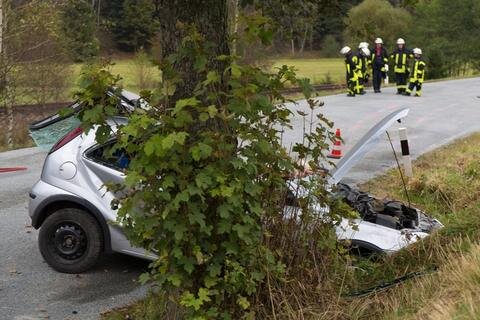 <p>
	Tödlicher Verkehrsunfall zwischen Dittersbach und Heidersdorf.</p>
