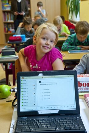 <p>
	Bundesweit nutzen rund 160 von insgesamt 34.000 Schulen Tablet-Computer, wie eine Umfrage der E-Learning-Agentur Infoport ergab.</p>
