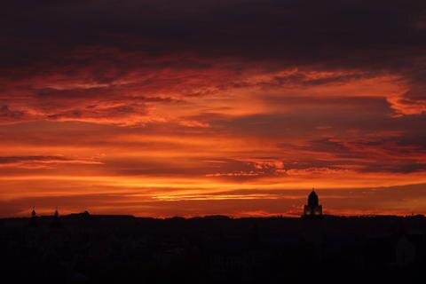 <p>
	Sonnenuntergang in Plauen</p>
