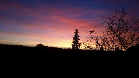 <p>
	Sonnenuntergang in Freiberg.</p>

