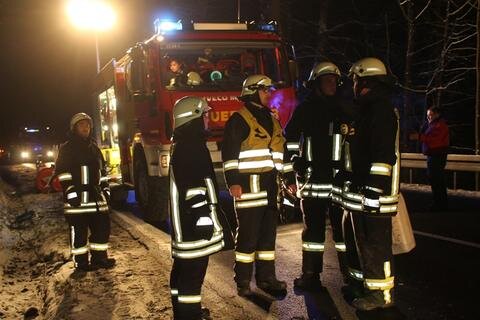 <p>
	Zum Einsatz kam auch die Feuerwehr Eibenstock.</p>
