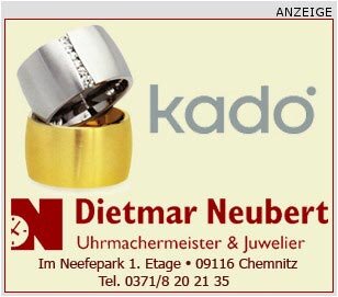 <p>
	Juwelier Dietmar Neubert im Neefepark in Chemnitz</p>
