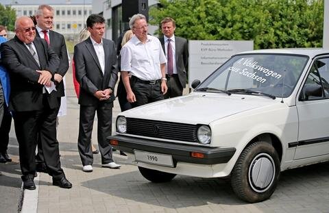 <p>
	Am 21. Mai 1990 war in einer Montagehalle des IFA-Kombinates PKW der DDR der erste VW-Polo vom Band gelaufen.</p>
