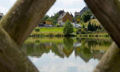 <p>
	In Stangengrün gibt es unter anderem gut erhaltene Vierseithöfe, gepflegte Bachauen und Teiche, die zu der Erhaltung des charakteristischen Ortsbildes beitragen.</p>
