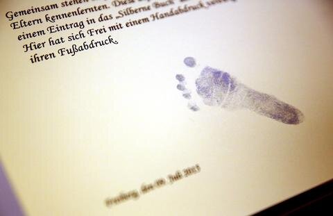 <p>
	&quot;Jetzt bekommt unser Ehrenbuch Hand und Fuß&quot;, kommentierte Oberbürgermeister Bernd-Erwin Schramm (parteilos) die Zeremonie.</p>

