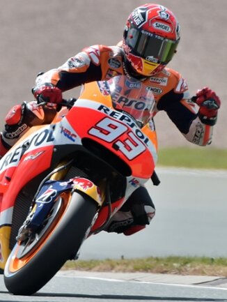 <p>
	Der spanische MotoGP-Fahrer Marc Marquez vom RepsolHonda Team.</p>
