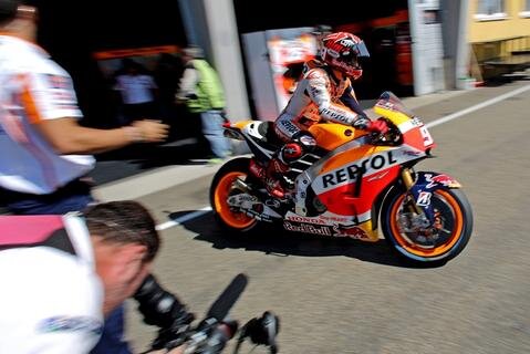 <p>Der spanische MotoGP-Fahrer Marc Marquez vom Repsol Honda Team.</p>
