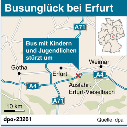 <p>
	Die A4 (Eisenach-Dresden) wurde für die Bergungsarbeiten in Richtung Dresden gesperrt.</p>
