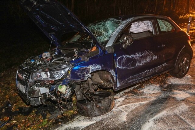 <p>
	Bei einem Unfall auf der Staatsstraße 208 bei Clausnitz ist in der Nacht zu Sonntag eine Frau schwer verletzt worden. Ersten Angaben zufolge verlor sie gegen 22.50 Uhr aus bisher ungeklärter Ursache die Kontrolle über ihren Audi.</p>
<p>
	&nbsp;</p>
