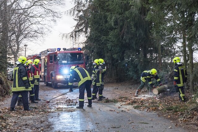 <p>
	Auch im Leipziger Land mussten Straßen wegen zahlreicher umgestürzter Bäume gesperrt werden.Die Unwetterwarnung für den Erzgebirgskreis gilt laut Deutschem Wetterdienst noch bis heute Nachmittag 16 Uhr.</p>

