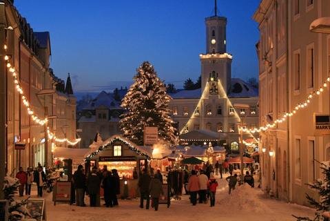 Weihnachtsmarkt in Schneeberg.
