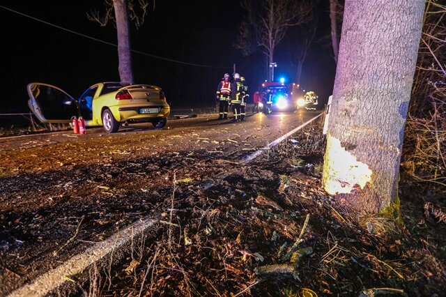 <p>
	Nach bisherigem Stand kam aus noch ungeklärten Gründen ein 25-jähriger Opel-Fahrer nach rechts von der Fahrbahn ab und kollidierte mit einem Baum.</p>

