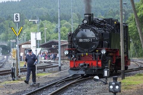 <p>
	Eisenbahnfest am Samstag auf dem Bahnhof Cranzahl.</p>
