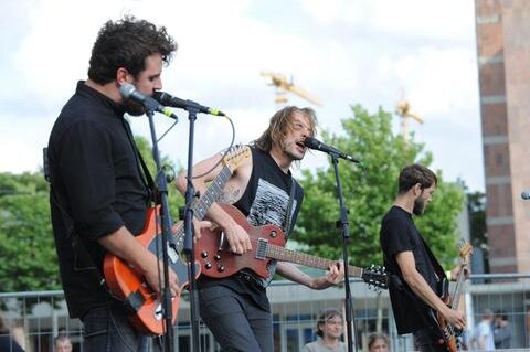 <p>Die Stuttgarter Rockband "Heisskalt" war der Höhepunkt der Veranstaltung.</p>
