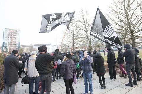 <p>Antifa-Demo in Plauen</p>
