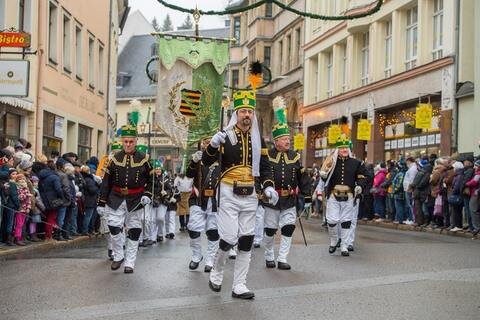 <p>Bergparade in Annaberg-Buchholz</p>
