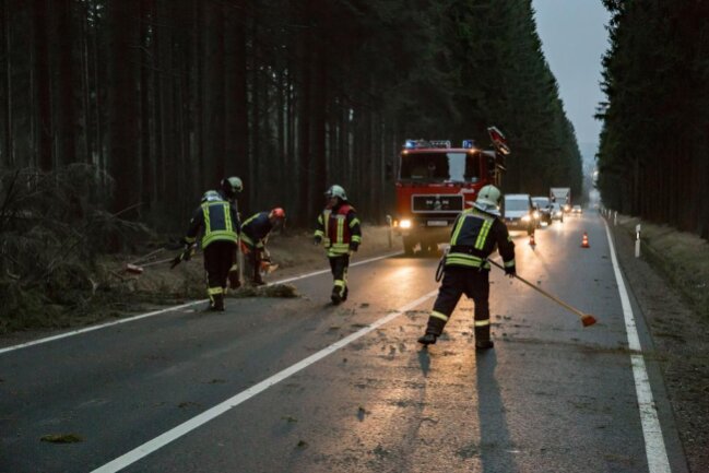 <p>Die Feuerwehren Grünhain und Zwönitz rückten gegen 8 Uhr aus und entfernten den Baum. Die Straßensperrung konnte nach ca. 30 Minuten aufgehoben werden.</p>

<p>&nbsp;</p>
