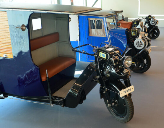 <p>Framo-Dreiräder aus dem früheren Fahrzeugmuseum.</p>
