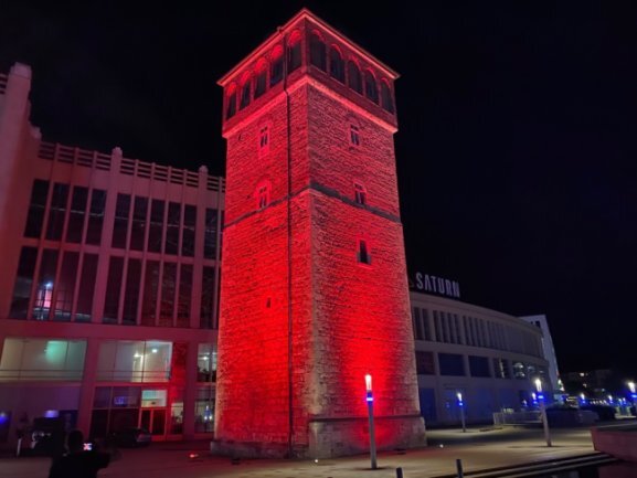 <p>Der Rote Turm in Chemnitz</p>
