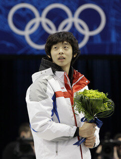 Jung-Su Lee aus S&uuml;dkorea holte Gold &uuml;ber 1500 Meter im Shorttrack.