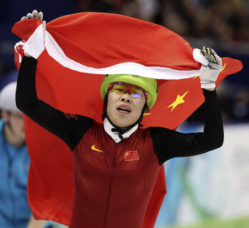 Zhou Yang aus China gewann den 1500-Meter-Lauf im Shorttrack.