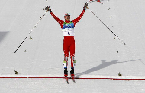 Der US-Amerikaner Bill Demong gewann die Goldmedaille in der Nordischen Kombination.
