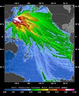 <p>
	Das Bild aus dem Pacific Tsunami Warning Center zeigt eine Vorhersage über die Höhe des Tsunamis.</p>
