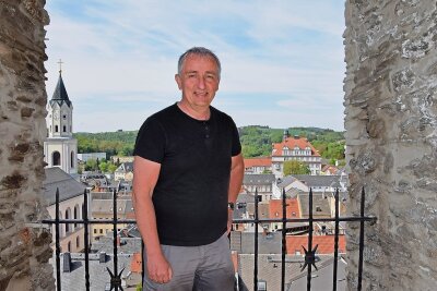 Axel Markert bezeichnet sich selbst als "Baumensch", will Elsterberg als Wohnstandort weiterentwickeln. 