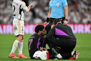 Zog sich im Champions-League-Rückspiel in Madrid einen Muskelbündelriss im linken, hinteren Oberschenkel zu: Serge Gnabry.