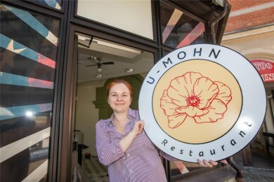 Aus „Caro’s Diners“ in Plauen wird das „U-Mohn“ - ein Restaurant mit osteuropäischen Spezialitäten. Inhaberin Olga Kharchenko steht in den Startlöchern.