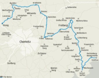 165 Kilometer zu Fuß durch Mittelsachsen - 