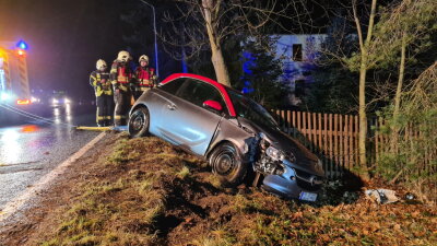 18-Jähriger kommt von Straße ab: 13.000 Euro Schaden in Wilkau-Haßlau - 