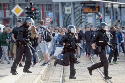 2018: Chemnitz im Chaos - Ausnahmezustand in der Innenstadt: Die Polizei war teilweise überfordert mit der Situation. 