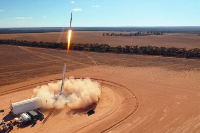 Die Rakete startete um 14:40 Uhr Ortszeit in Koonibba, Australien. Sie wird mit Paraffin (Kerzenwachs) und flüssigem Sauerstoff angetrieben.
