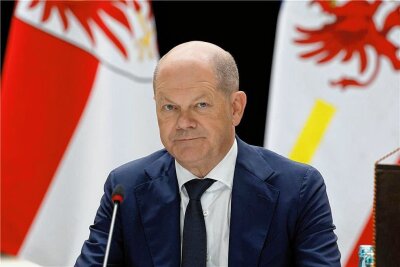 Olaf Scholz am Donnerstag in Chemnitz.