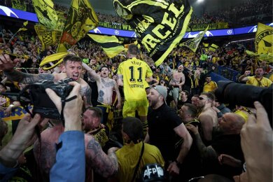 Ekstase pur: Wie bereits im Jahr 2013 hat es der Fußball-Bundesligist Borussia Dortmund ins Finale der Champions League geschafft.