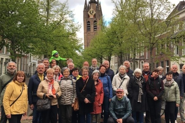 28 Glockenfreunde auf Tour - Mitglieder des Hilligervereins haben Freibergs Partnerstadt Delft in den Niederlanden besucht. 