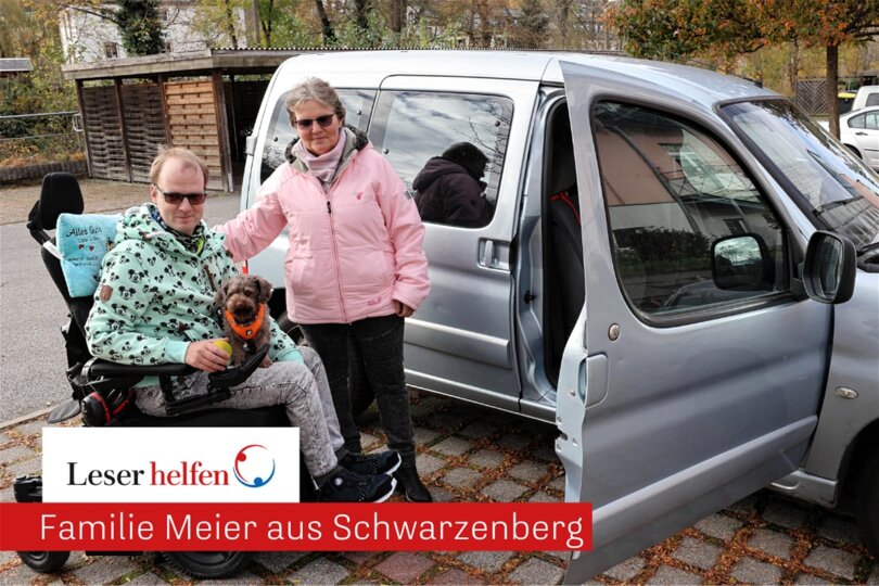 Ramona Meier braucht ein neues Auto, um ihren Sohn Renè und seinen Rollstuhl transportieren zu können. Denn der 17 Jahre alte Citröen wird den nächsten Tüv nicht mehr schaffen.
