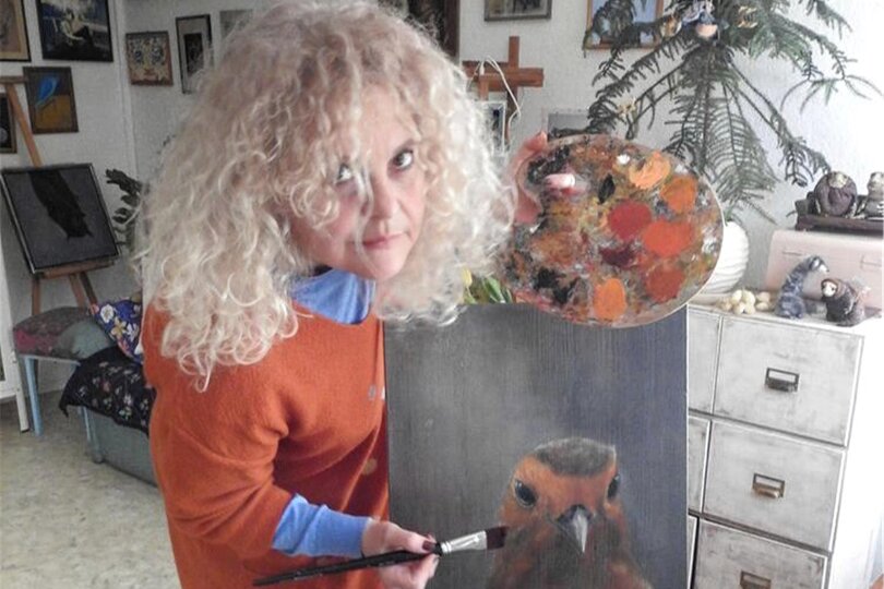 Die Chemnitzer Künstlerin Hanna Remestvenska stellt ab 9. Dezember in der Frankenberger Stadtgalerie aus.