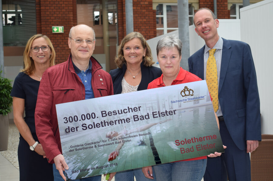 300.000. Besucher in der Soletherme Bad Elster - 