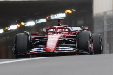 Ferrari-Pilot Charles Leclerc scheint mit dem neuen Ferrari-Boliden gut zurechtzukommen.